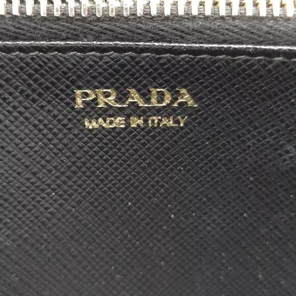 Prada Saffiano Long Wallet Black Leather - Picture 5 of 9